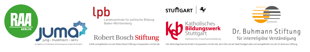 Diese Institutionen unterstützen den DiverCity Aktionstag von JUMA Baden-Württemberg